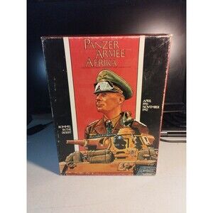Avalon Hill Panzer Armee Afrika Bookcase Board Game - Unpunched Complete